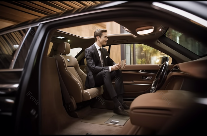 商务私人青年西装成功商务男士乘坐专车,高清,摄影图,摄影图片,图片大全,摄影图免费下载